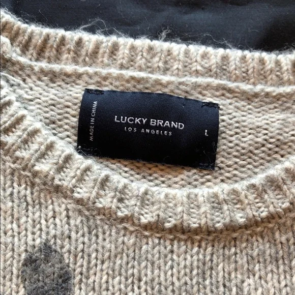 Lucky Brand Kids Sweater - Beige and Pink Floral - Picture 3 of 5